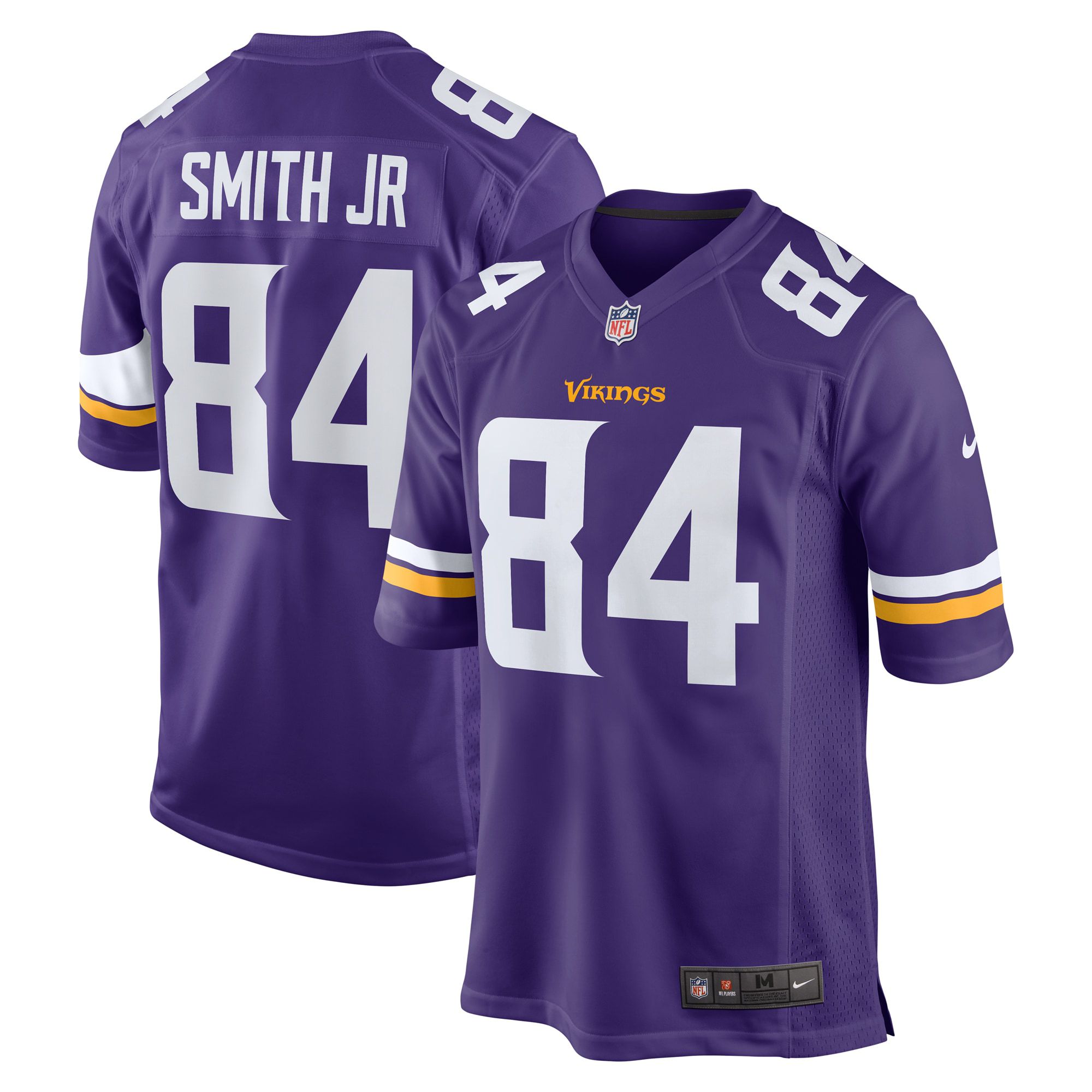Men Minnesota Vikings #84 Irv Smith jr Nike Purple Game Retired Player NFL Jersey